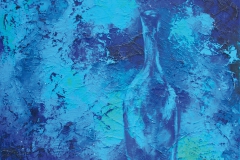 Flasche blau